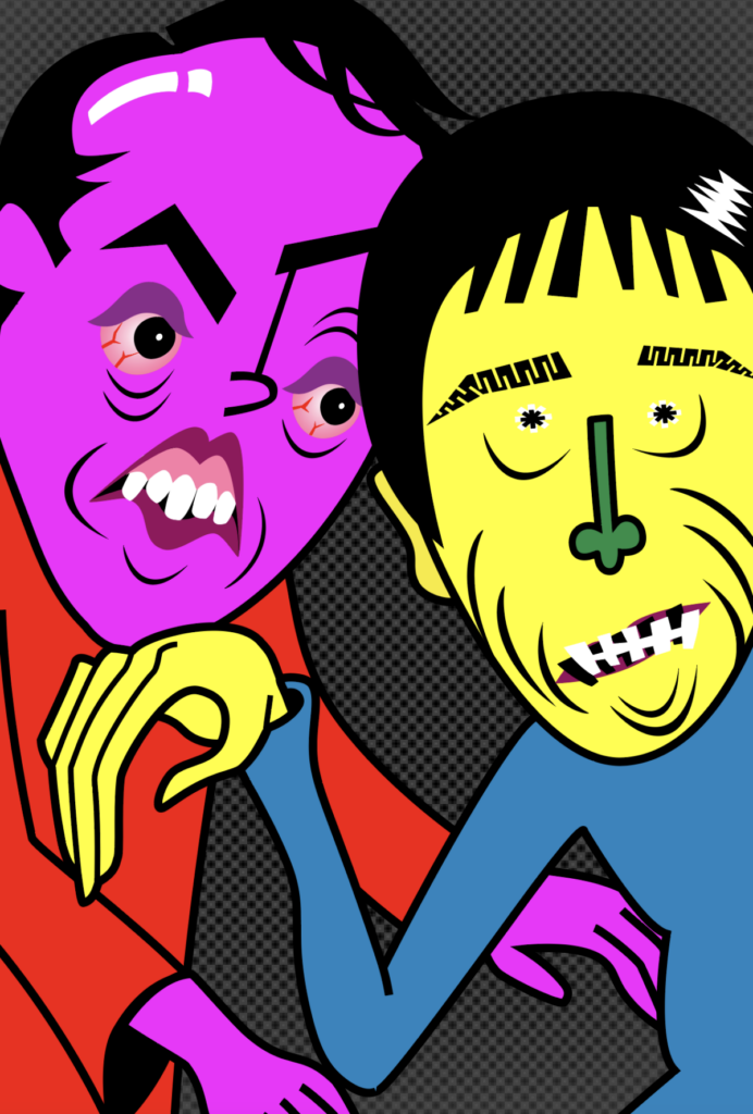 アンガールズの似顔絵