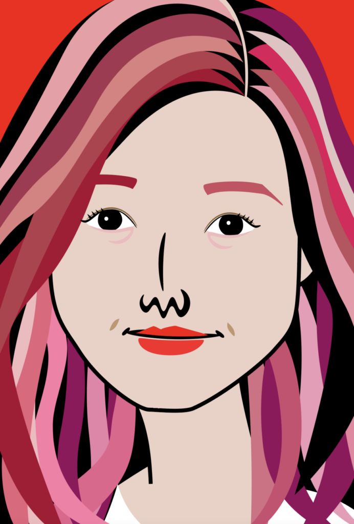 吉高由里子の似顔絵