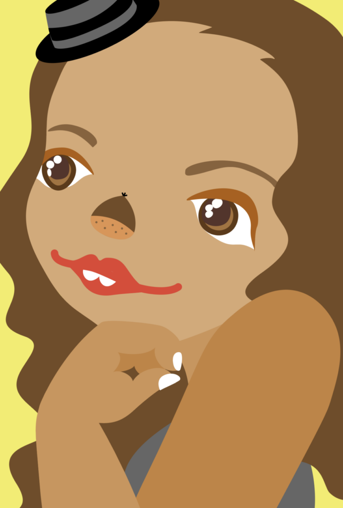 安室奈美恵の似顔絵